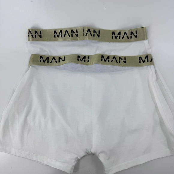 Man Gold Series White Boxer Briefs( 2pair ) - Picture 3 of 5
